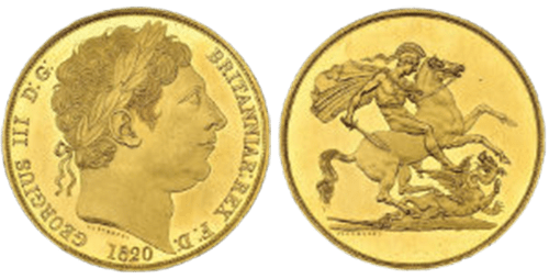 1820 George III L X Pattern coin